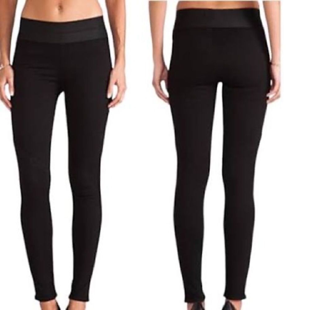 NWOT Revolve Paige Glam Rock Pull on Legging Black Womens Sz M